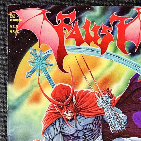 Faust 5-Book Lot 1st Printings 🔑 issues (1991-1995) Tim Vigil Rebel - Picture 7 of 10